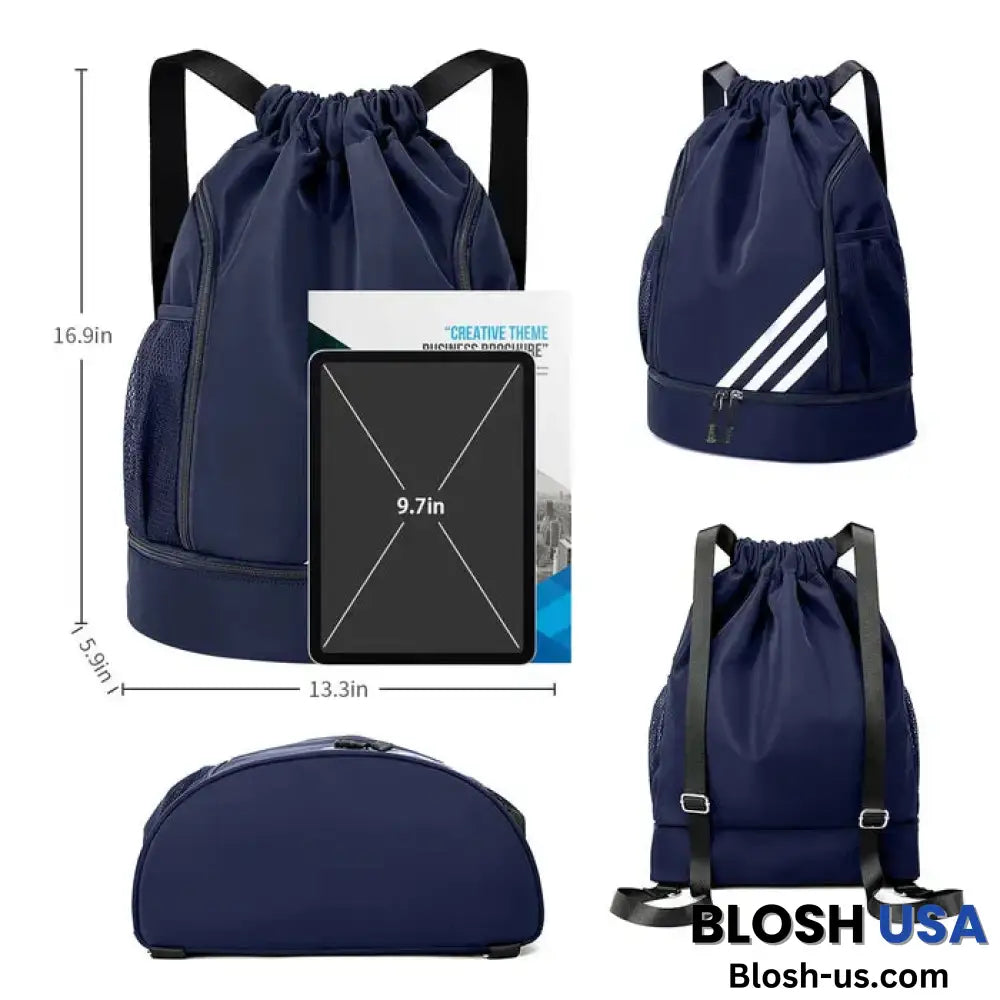 2024 New Design Multifunction Backpack Deep Blue