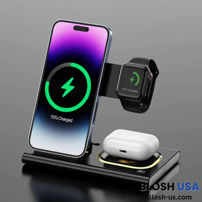 3-In-1 Wireless Charger For Apple Devices – Best Charging Station Iphone Watch And Airpods