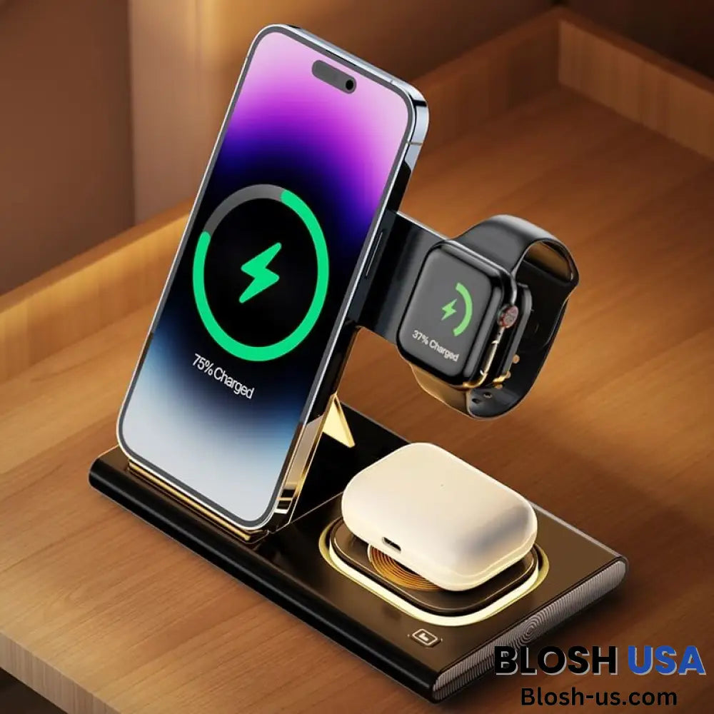 3-In-1 Wireless Charger For Apple Devices - Best Charging Station For iPhone Watch And AirPods