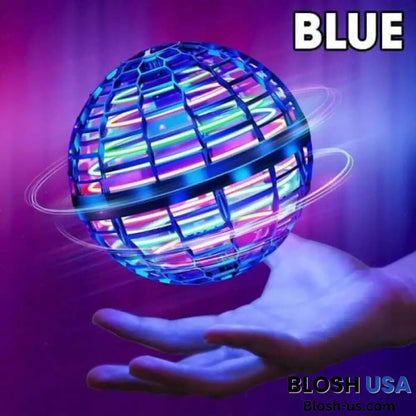 Atmotoys Globe-Shaped Mini Drone Flying Orb Ball With Led Blue