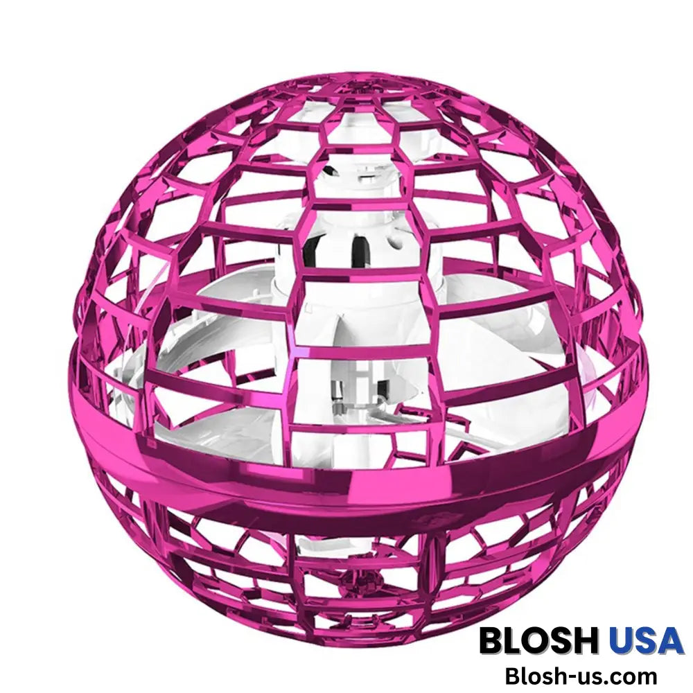 Atmotoys Globe-Shaped Mini Drone Flying Orb Ball With Led Pink