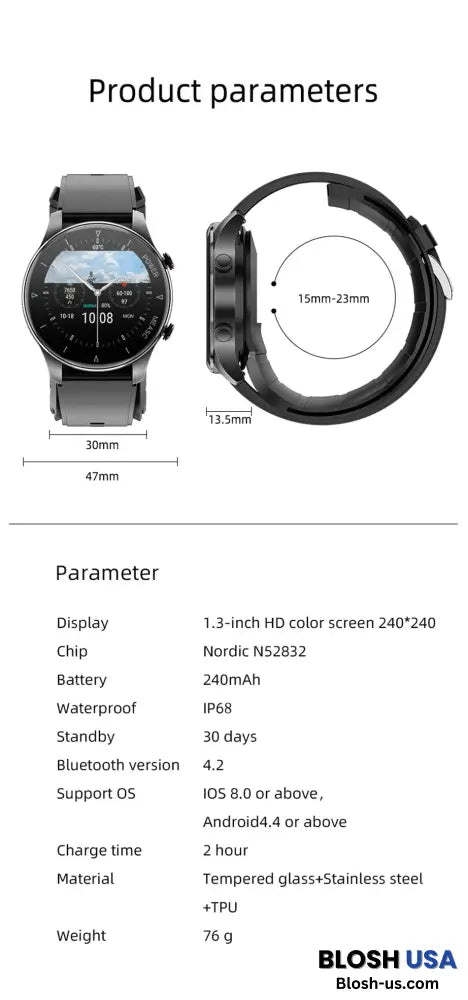 Blood Pressure Watch With Inflatable Airbag™