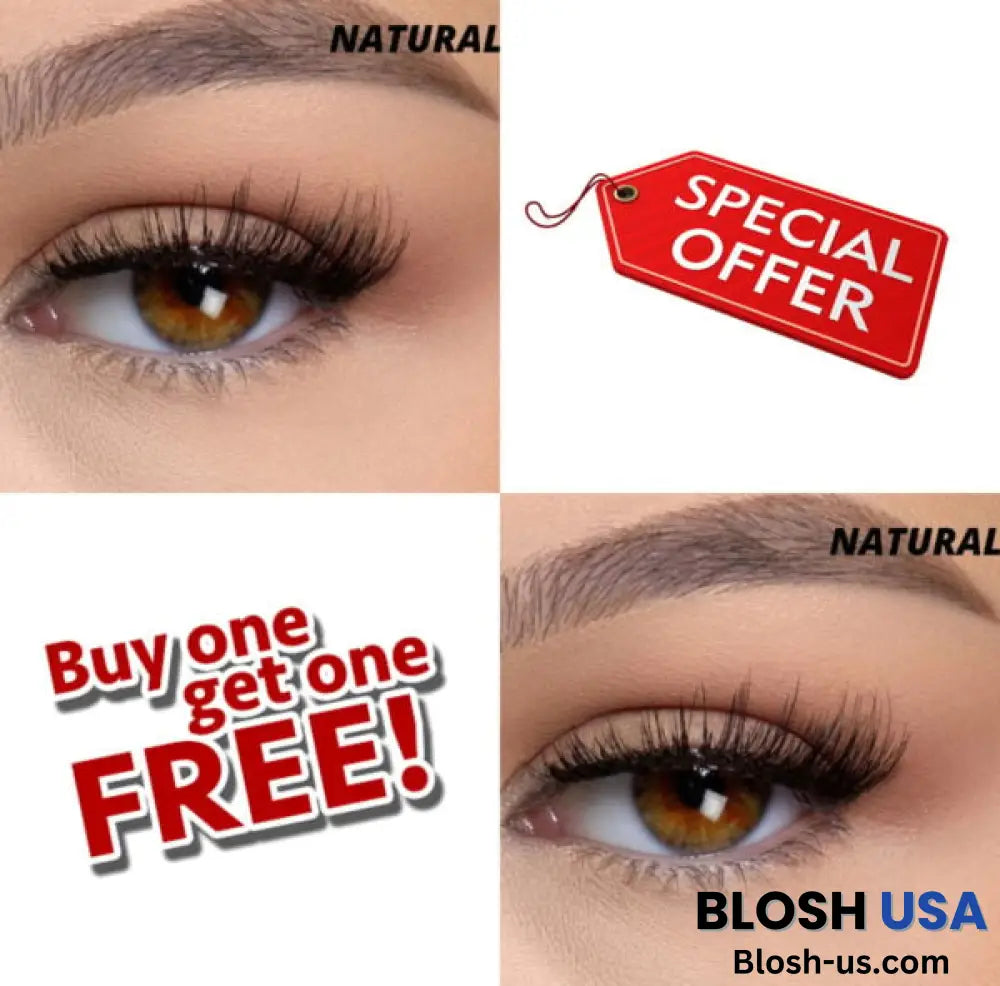 Buy 1 Get Free – Reusable Magnetic Eyelashes Natural /