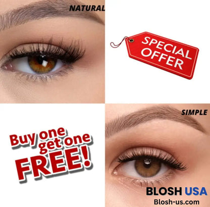 Buy 1 Get Free – Reusable Magnetic Eyelashes Natural / Simple