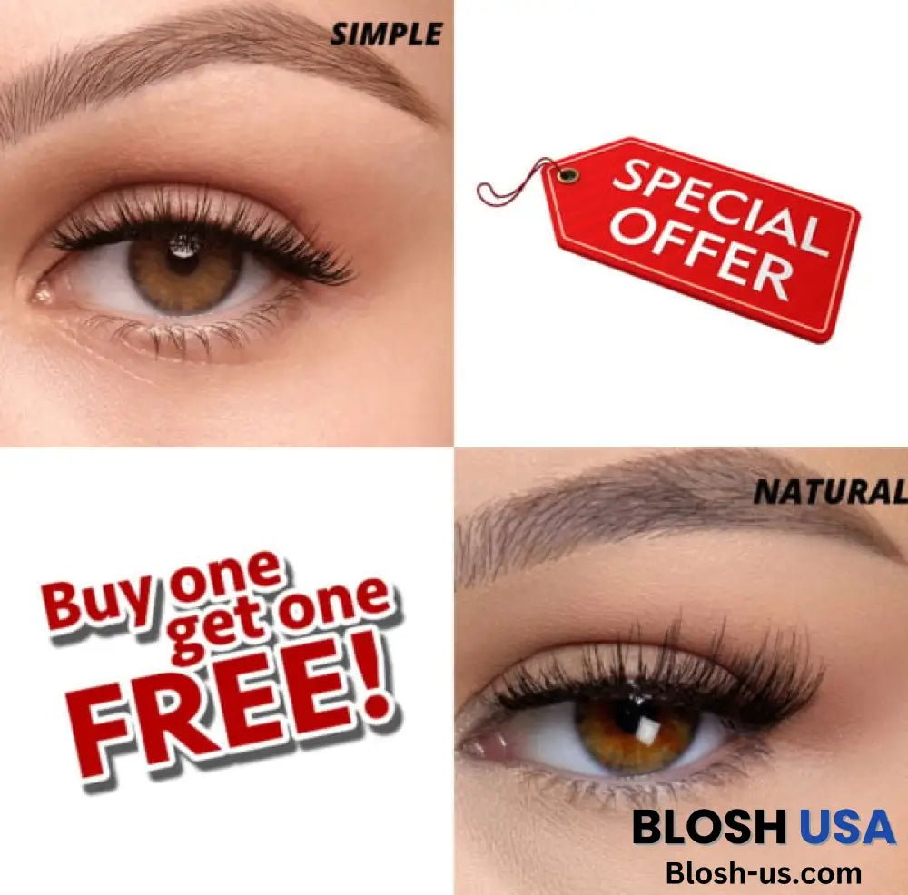 Buy 1 Get Free – Reusable Magnetic Eyelashes Simple / Natural