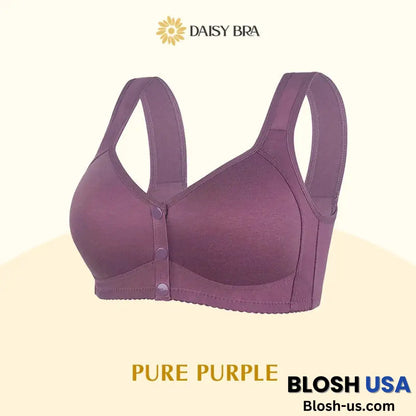 Daisy Bra – Comfortable & Convenient Front Button Pure Purple / S