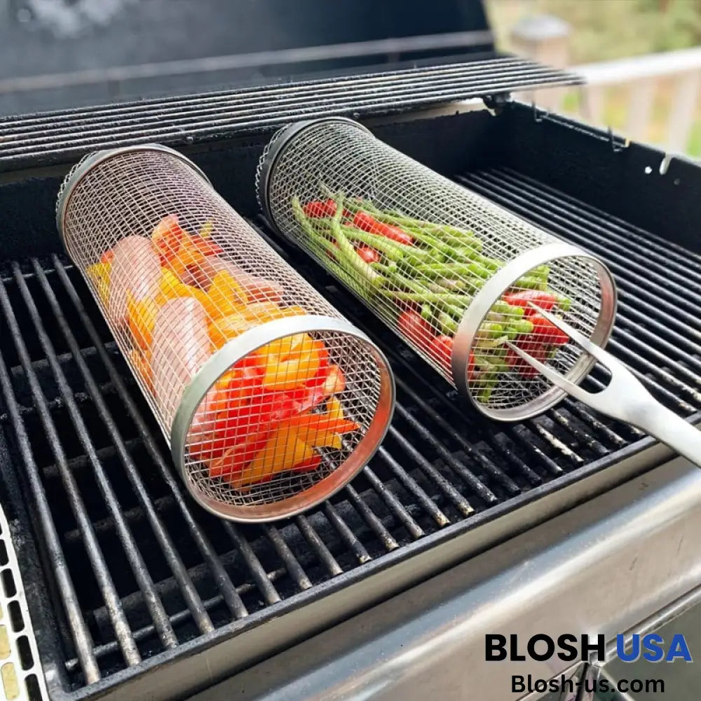 Dotmalls Rolling Grilling Basket