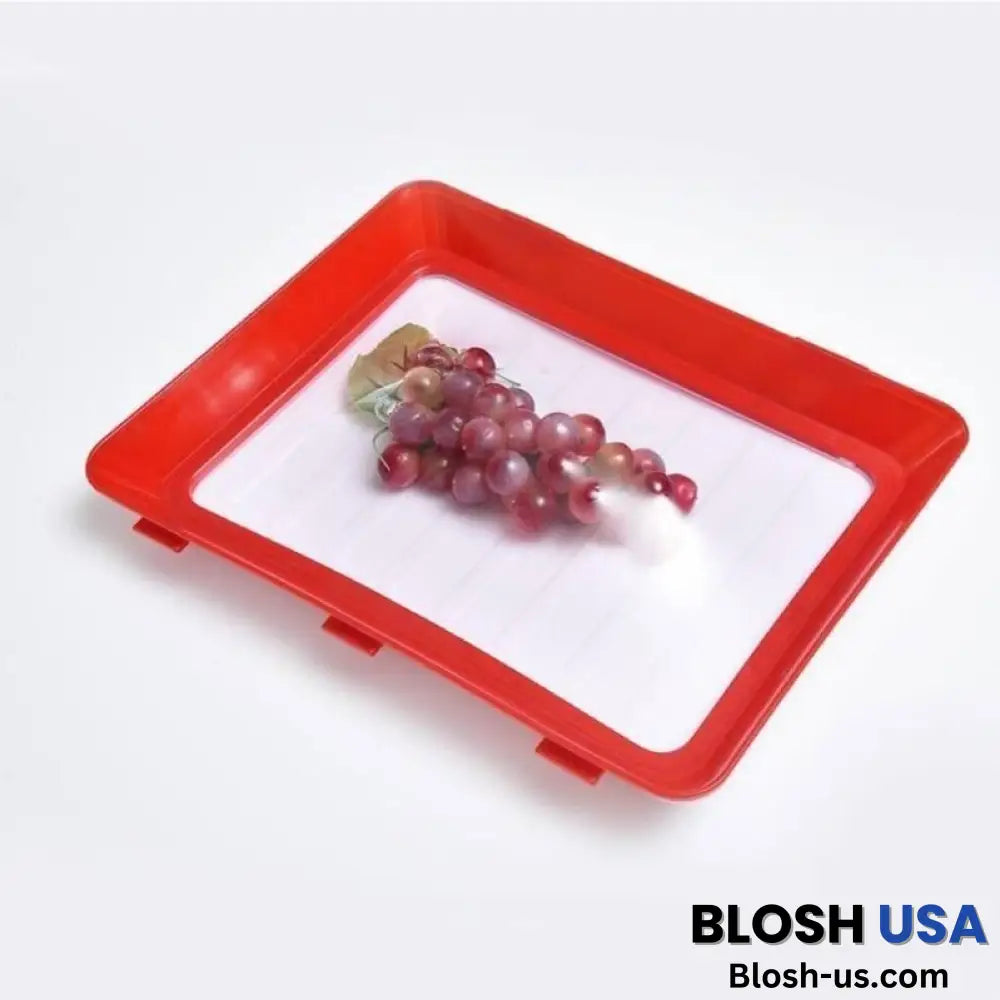 Environmentally Friendly Design – Reusable Food Preserving Tray Red / Buy 1