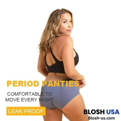 Hot Sale – Leak Proof Protective Panties Blue Gray / 2Xl