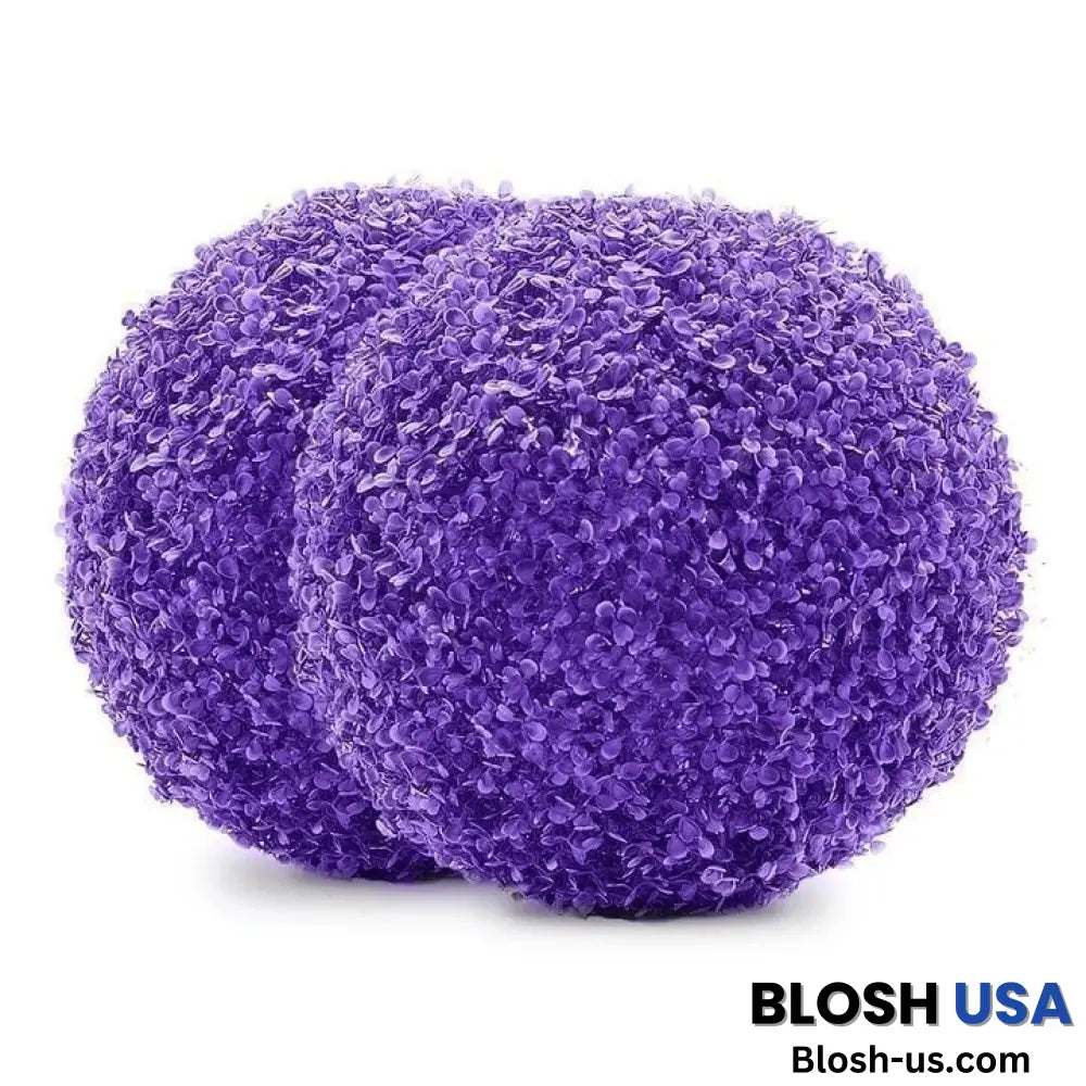 Illustralect – Artificial Plant Topiary Ball Purple Eucalyptus / Small - 9.84Inch