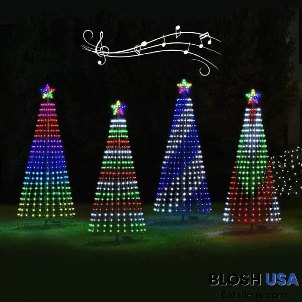 Multi-color LED animated outdoor Christmas tree lights – Blosh USA