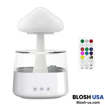 Newmelo Gloomie Rain Cloud Humidifier White With Remote