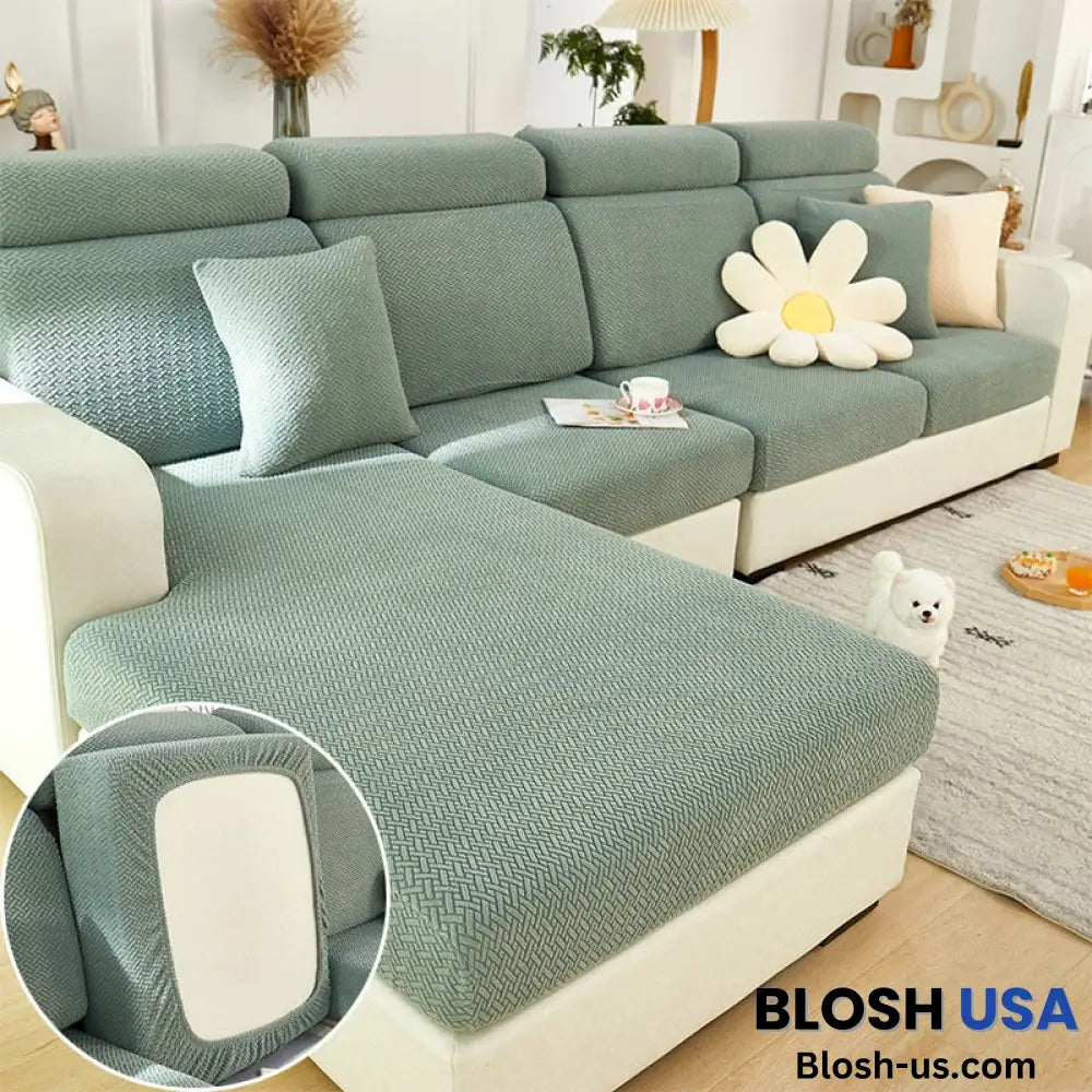 Nolan Interior Magic Sofa Cover – Classic | Sectional Slipcovers Pillow (1Pc) / Cypress Green