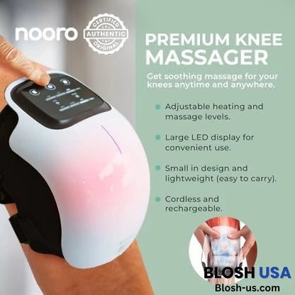 Nooro Knee Massager | Powerful Infrared Heat And Vibration Pain Relief For Swelling Stiff Joints.