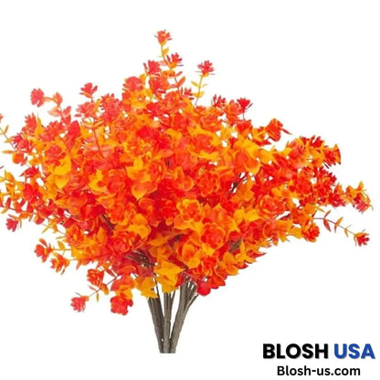 Outdoor Artificial Flowers Golden Yellow Eucalyptus