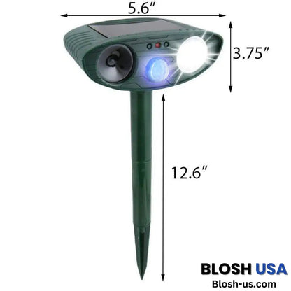 Outdoor Ultrasonic Animal Repeller - Solar Powered Animal-Repeller