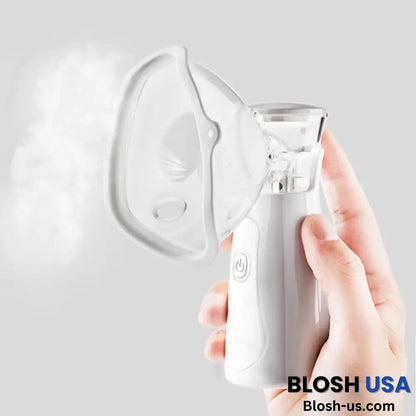 Portable Mesh Nebulizer Ultrasonic Machine - Best For Breathing Cough Asthma Treatment