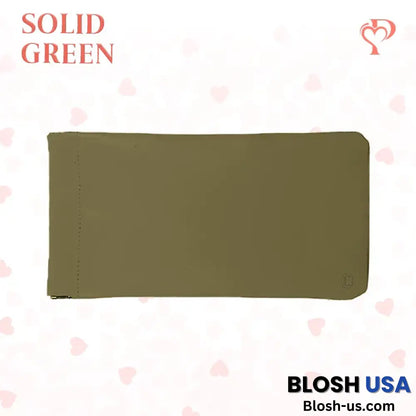 Pouchic – Snap Closure Leather Organizer Pouch Slim / Green