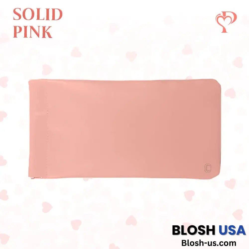 Pouchic – Snap Closure Leather Organizer Pouch Slim / Pink