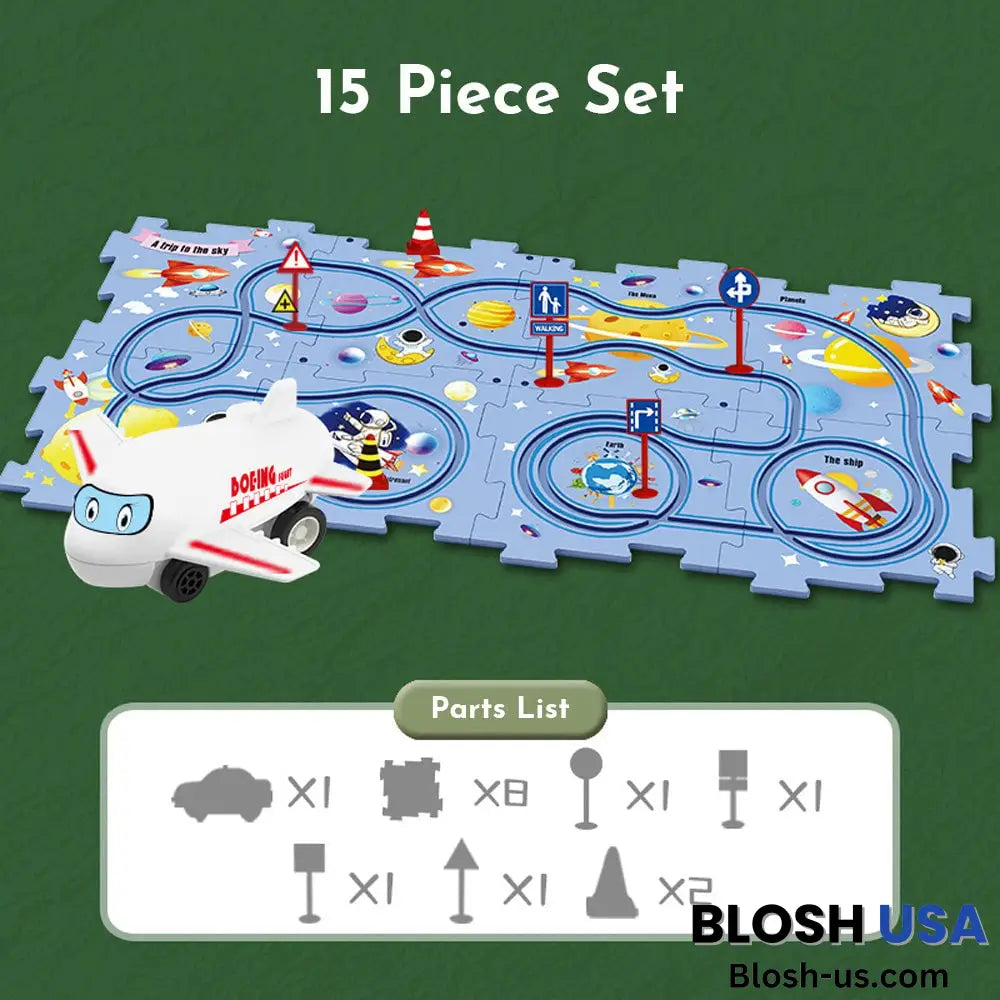 Puzzleracer Kids Car Track Set