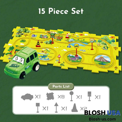 Puzzleracer Kids Car Track Set