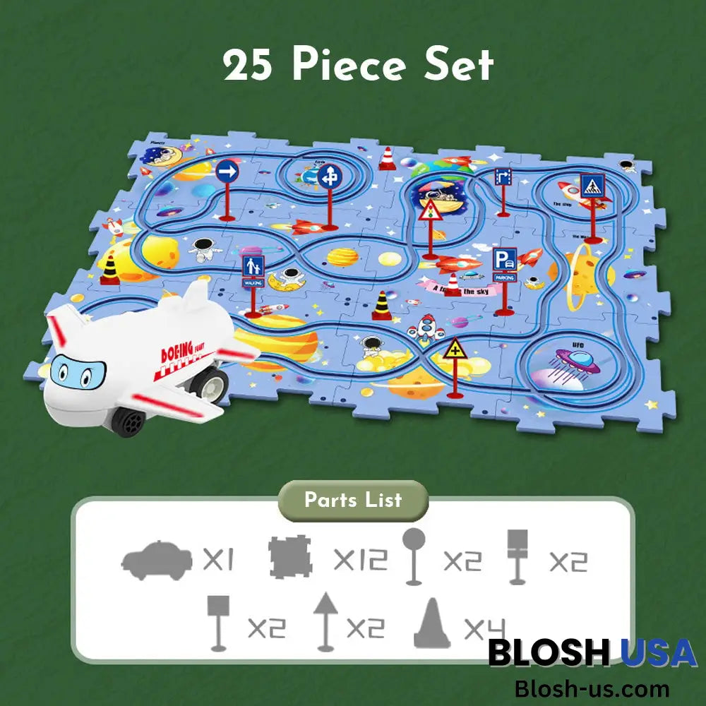 Puzzleracer Kids Car Track Set