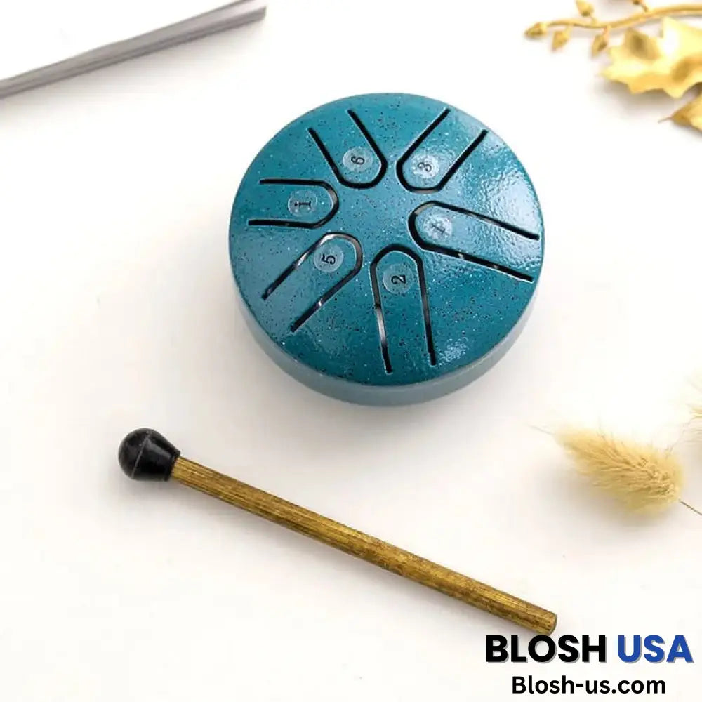 Simplycie – Buddha Stones Mini Steel Tongue Drum Kit Green / 3 Inch