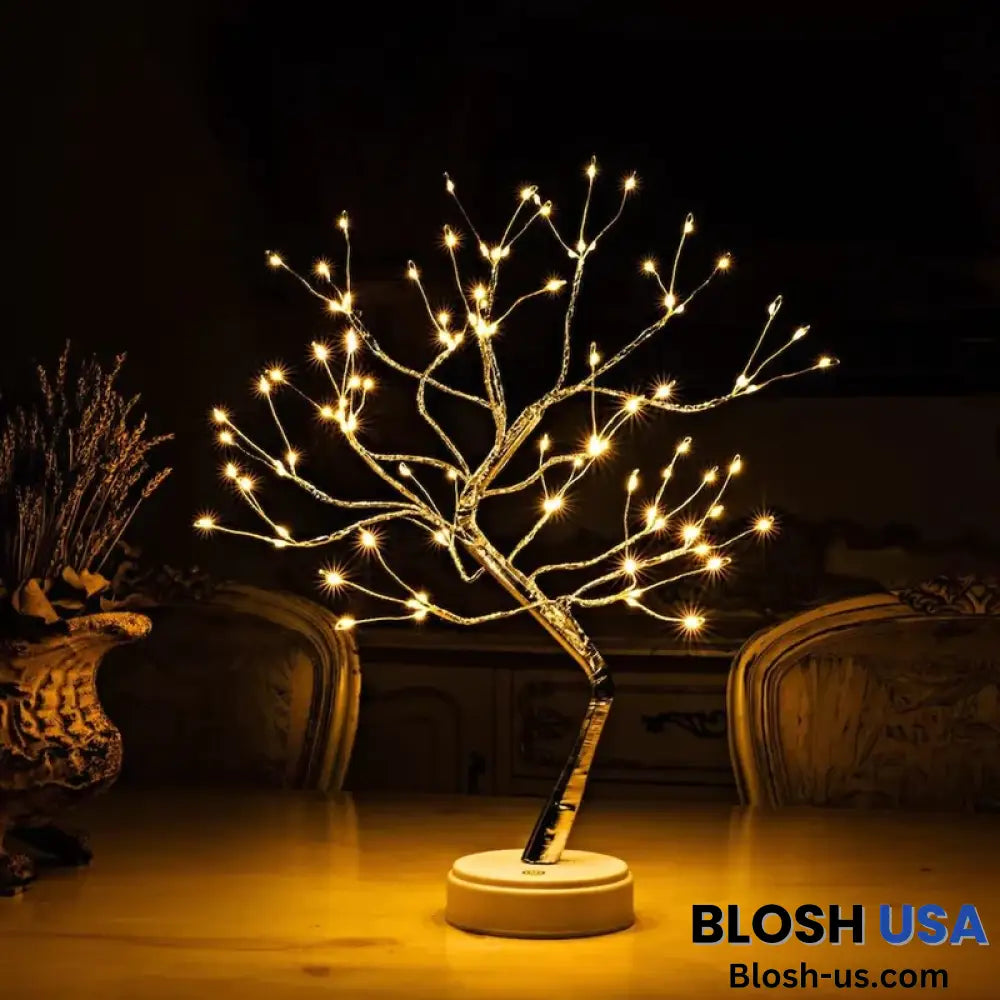 Tabletop Christmas Tree With LED Lights - Small Table Top And Desktop Xmas Tree