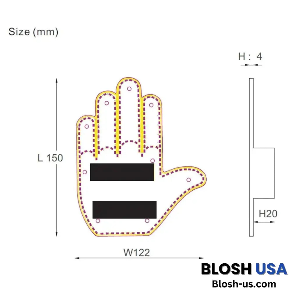 The Glogesture – Led Hand Sign