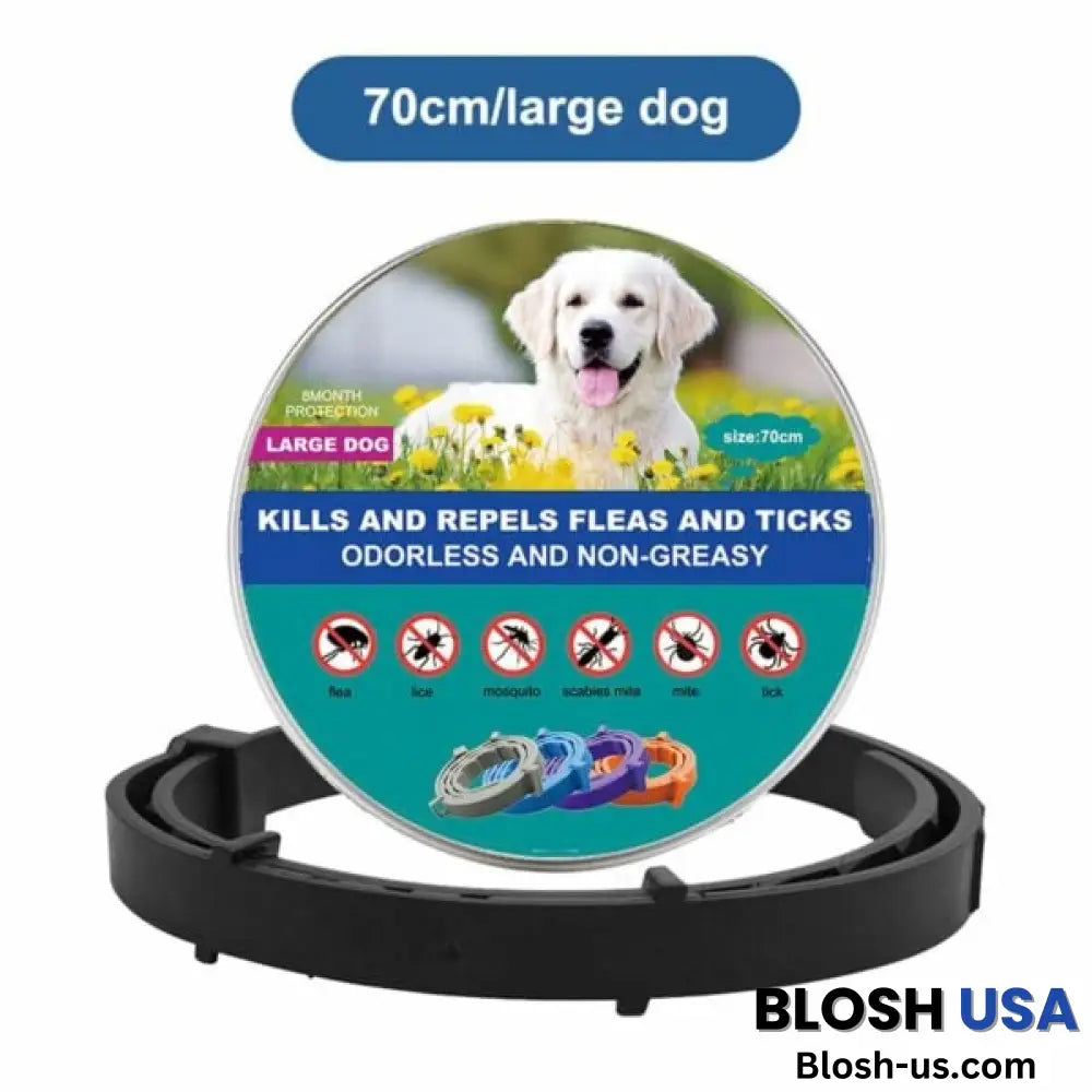 Thefurlife™ 8 Months Flea And Tick Free Black / Large (70Cm)