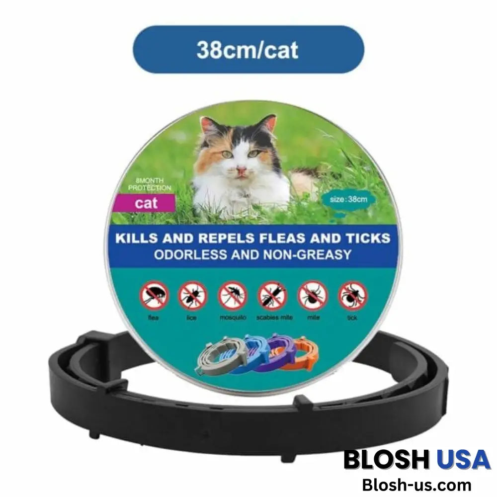 Thefurlife™ 8 Months Flea And Tick Free Black / Small (38Cm)