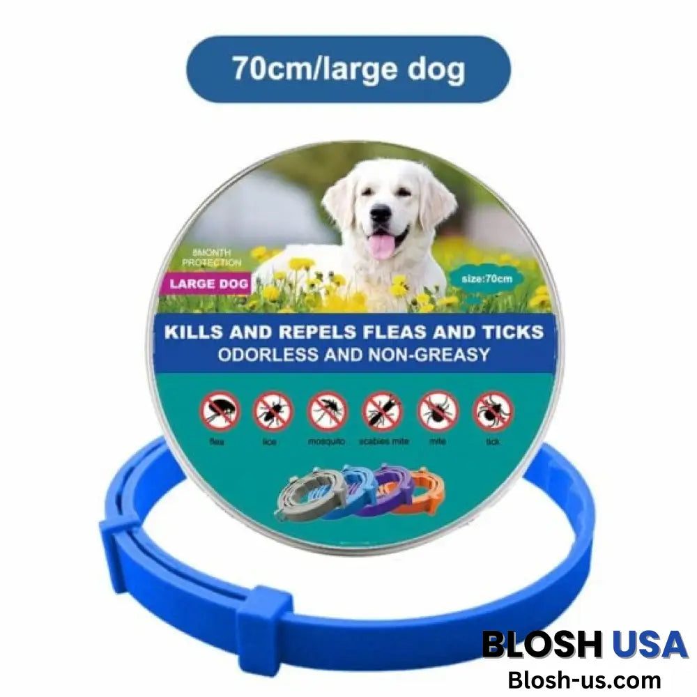 Thefurlife™ 8 Months Flea And Tick Free Blue / Large (70Cm)