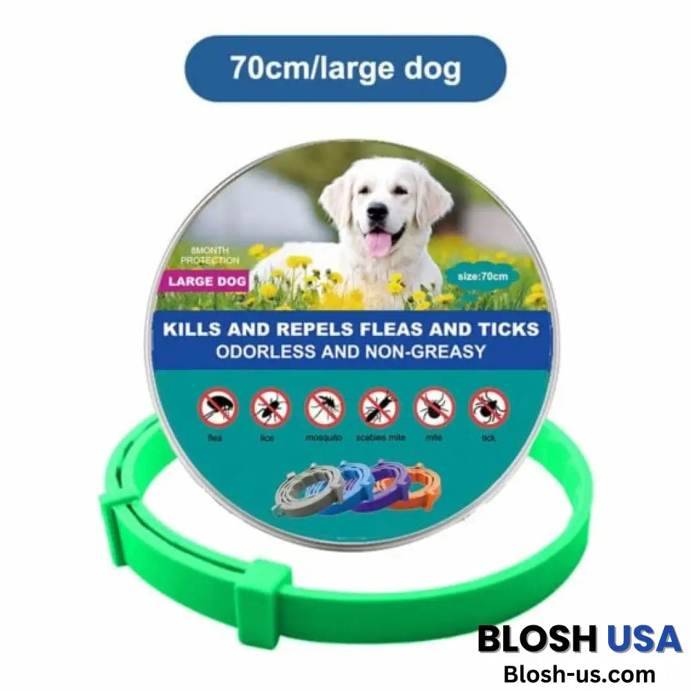 Thefurlife™ 8 Months Flea And Tick Free Green / Large (70Cm)