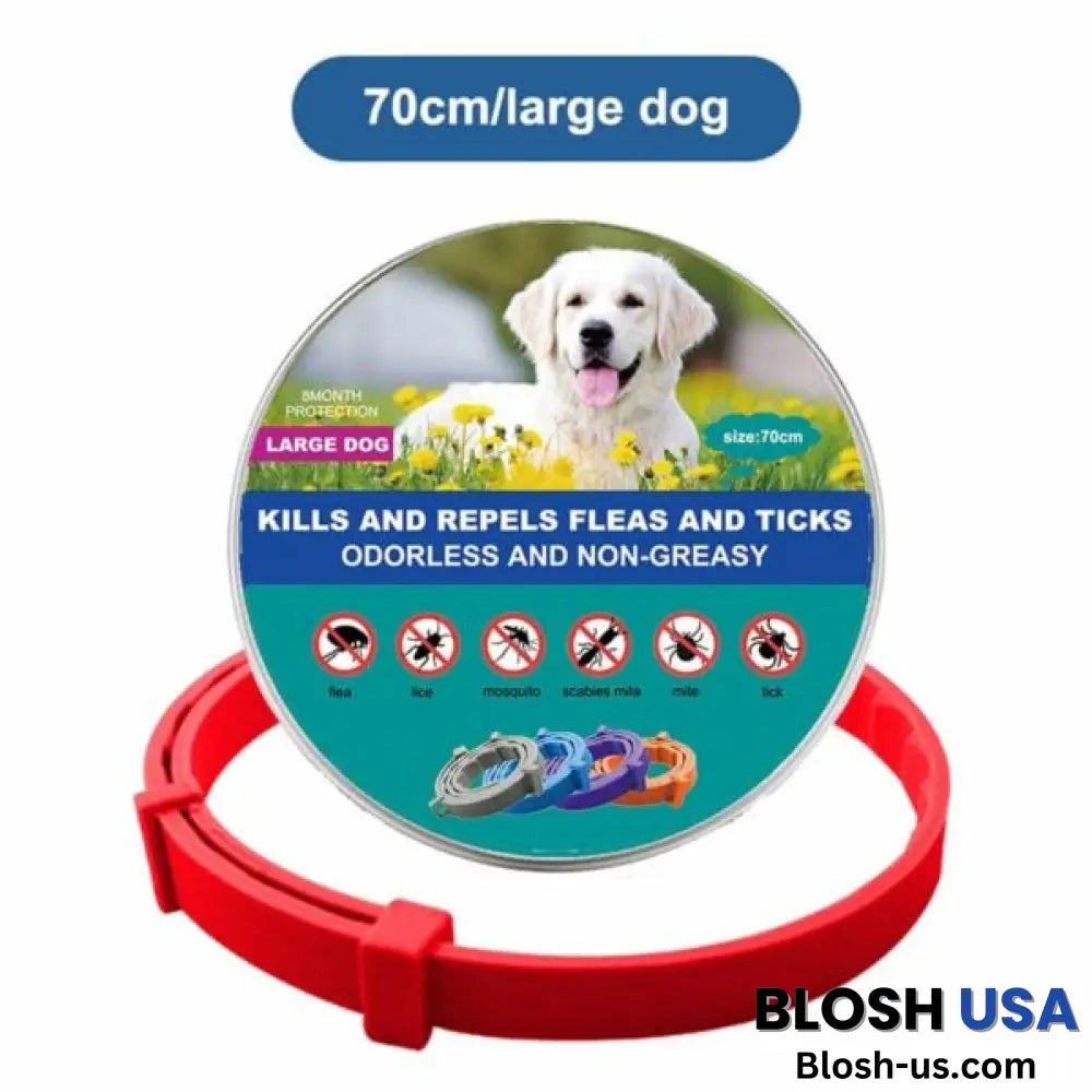 Thefurlife™ 8 Months Flea And Tick Free Red / Large (70Cm)